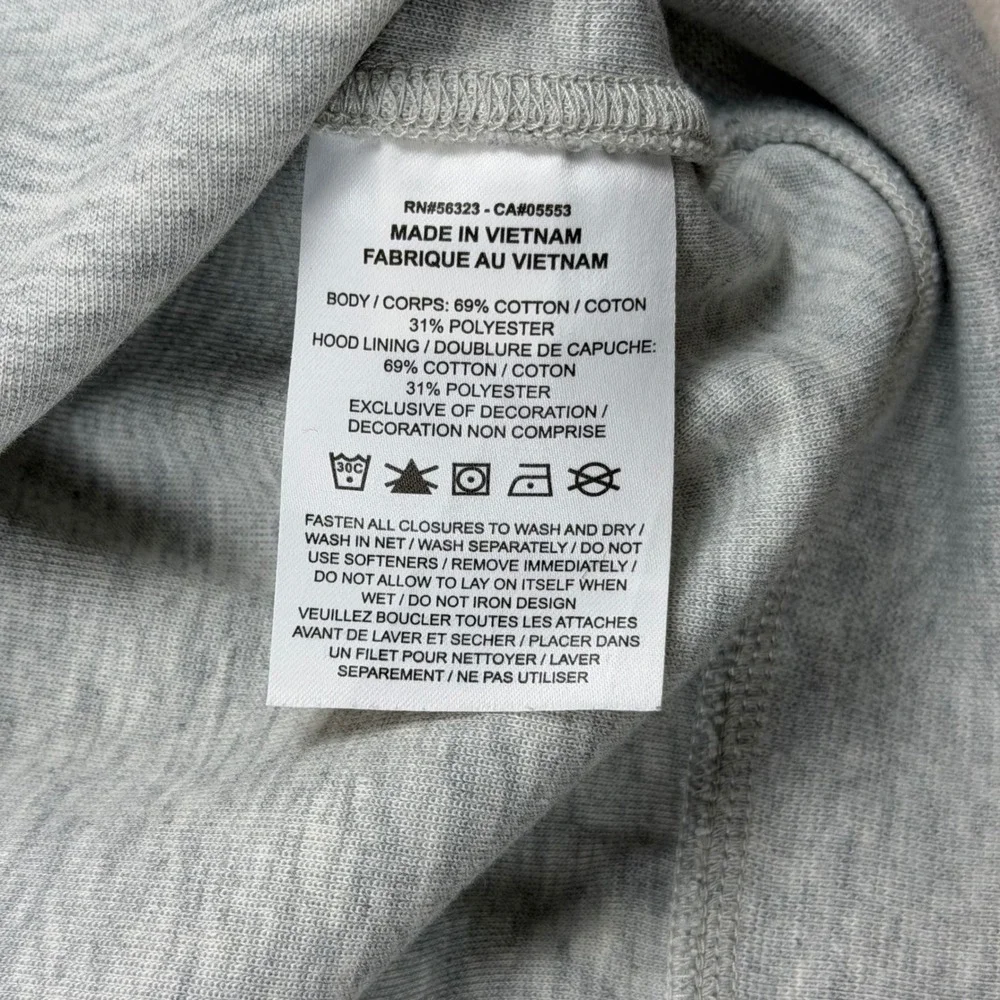 Jordan Sport Hoop Fleece Dri-Fit‎ Full-Zip Hoodie FV8602-050 Grey Sz Large